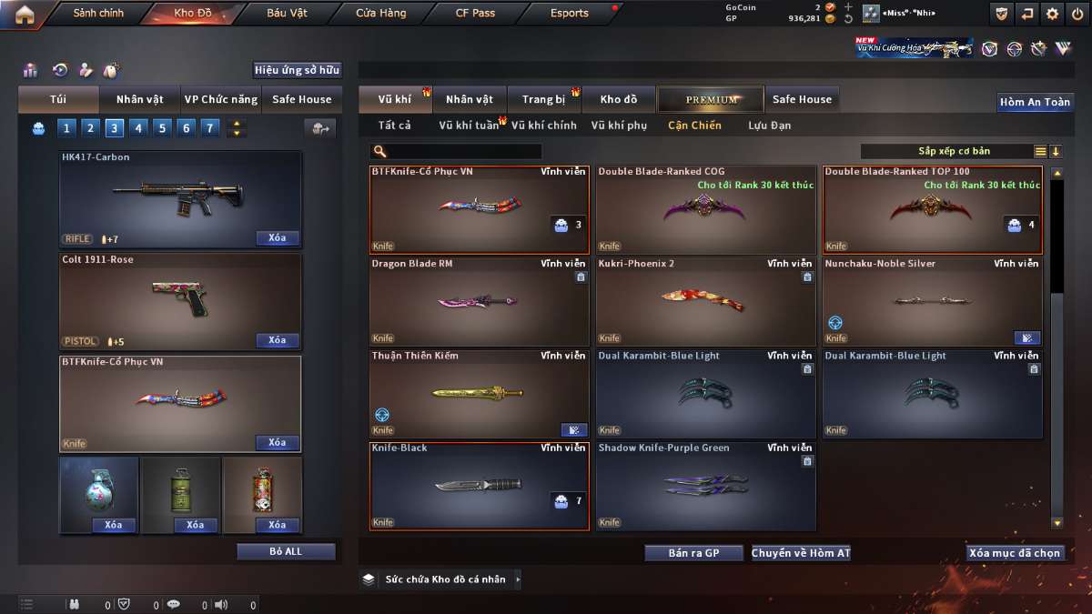 shop acc cf uy tin gia re